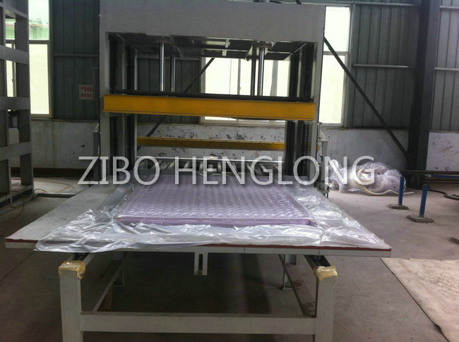 Mattress foam compressed machine